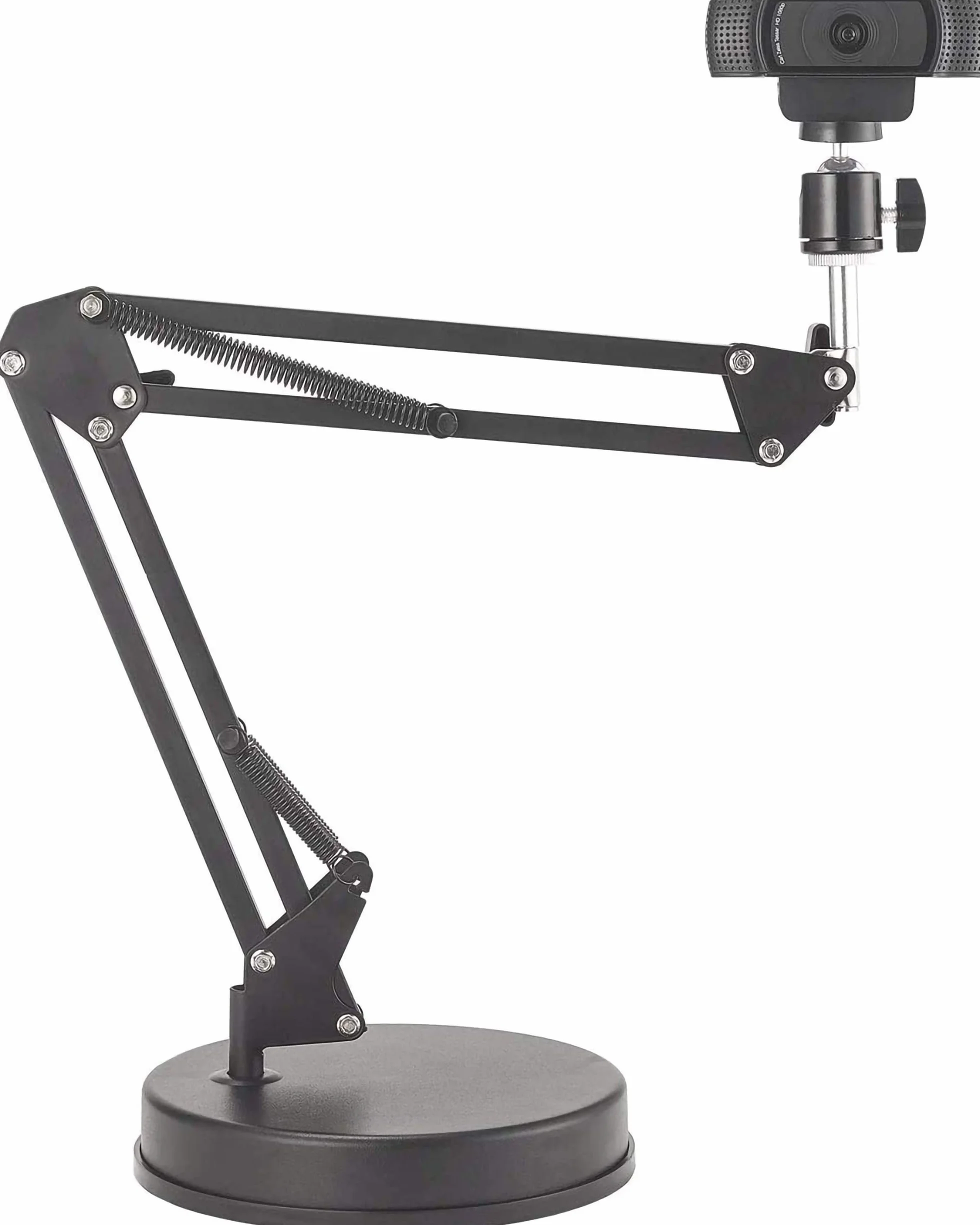 Supporto per Webcam, supporto per braccio da 22 pollici con base, compatibile con Webcam Logitech C925e C922x C922 C930e C930 C920 C615, GoPro Hero 8/7/6/5, Arlo Ultra/Pro/Pro 2 / Pro 3/Brio