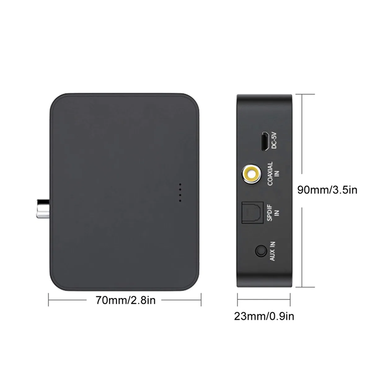 Adattatore Audio Bluetooth 5.0 Multifunzione Trasmettitore e Ricevitore con Input Coassiale e Fibra Ottica per Sistemi Hi-Fi, TV e Console di Gioco