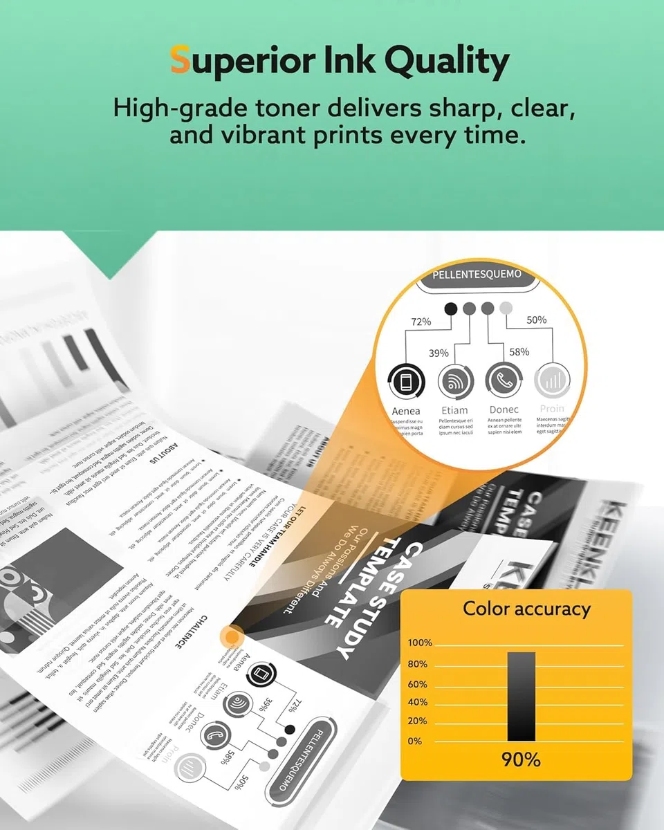 KEENKLE 142A Toner Con Chip Compatibili per HP 142A 142X W1420A W1420X per Toner HP Laserjet M140w per HP Laserjet Pro M110 M110w Laserjet Pro MFP M140w M140 M139 M139w (Nero, 1-Pack)