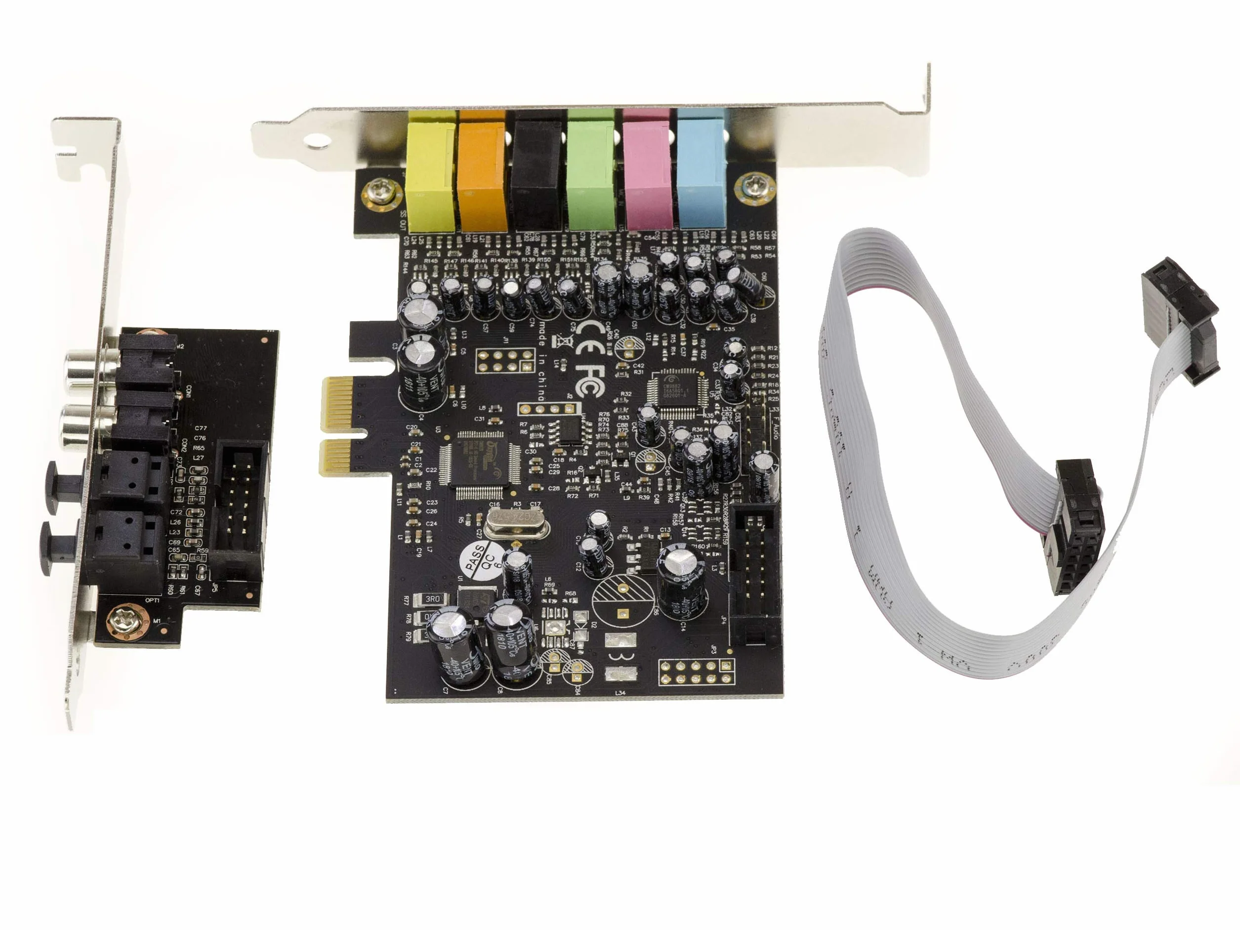 KALEA-INFORMATIQUE Scheda controller audio PCIe a 7.1 canali con chipset CMedia Oxygen CM8828 e CM9882A - ingressi e uscite digitali SPDIF.