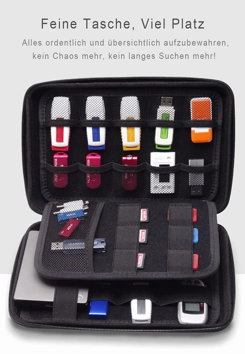 Custodia per chiavetta USB, per chiavette USB, scheda di memoria SD, accessori