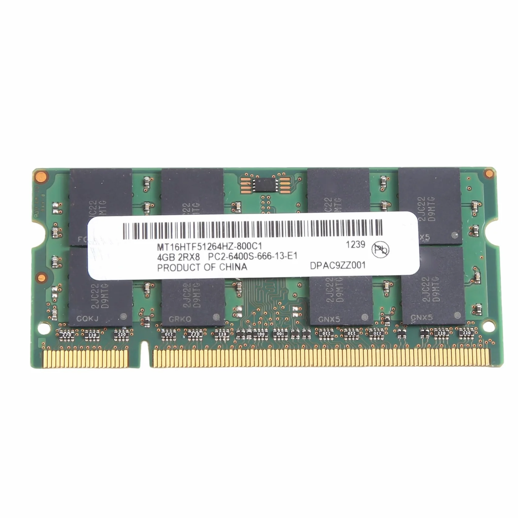 Per MT DDR2 4GB 800Mhz RAM PC2 6400S 16 chip 2RX8 1.8V 200 pin SODIMM per memoria del computer portatile Facile da installare Facile da usare