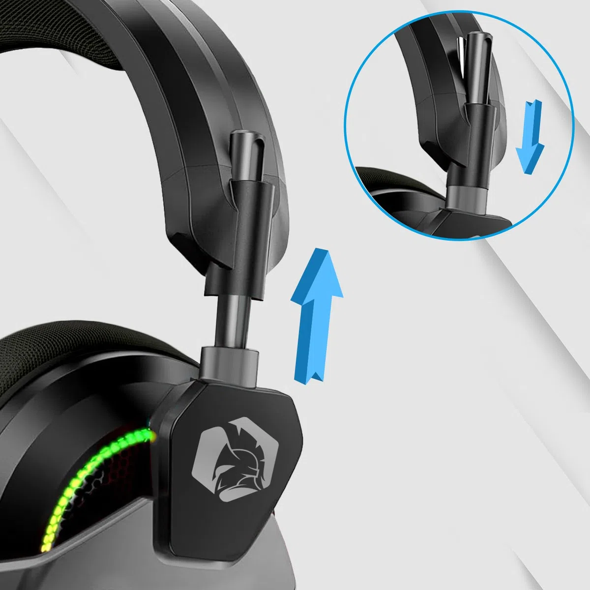 EMPIRE GAMING H13 RGB Gamer Cuffie - per console di gioco, Xbox One/Series, Switch, PC, Mac, Smartphone, Tablet - Telecomando - Suono stereo ad alta definizione - Microfono flessibile - Nero