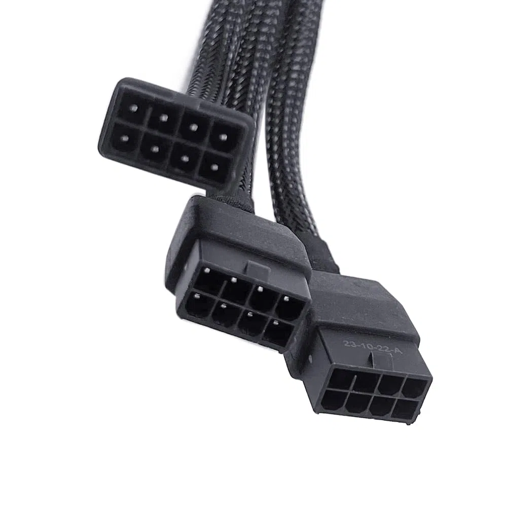 Gintai Cavo GPU 16Pin a 3X 8 Pin Pcie Extension- Adattatore 16AWG PCIE 5.0 12VHPWR 600W 16 Pin 12+4Pin per Scheda Grafica RTX 4090 4080 3090TI 4070Ti (3 x 8PIN)