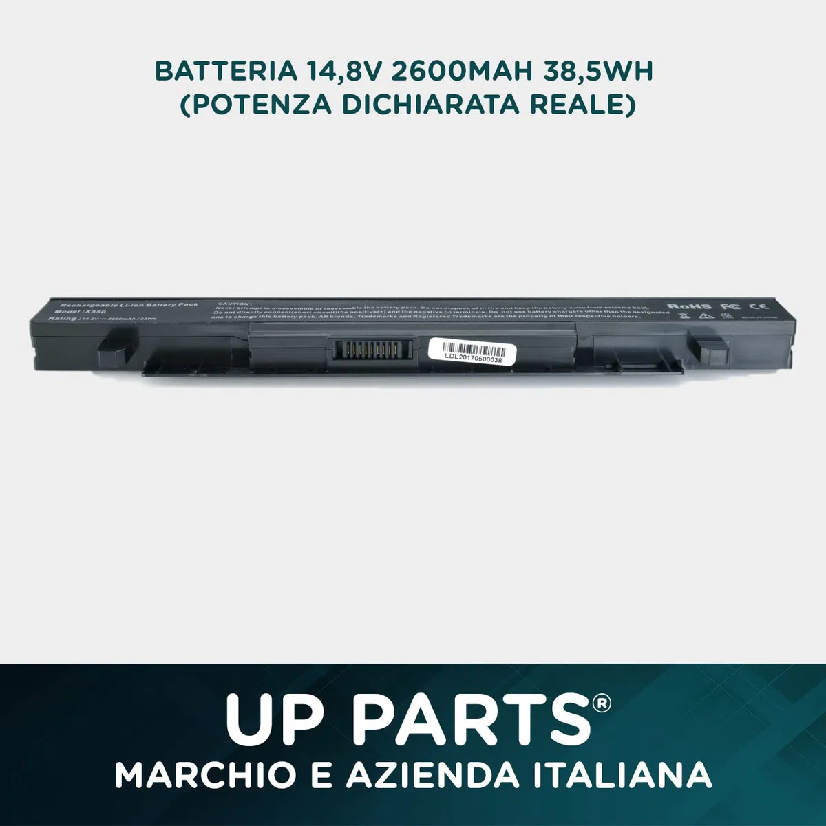 Batteria per Asus A41-X550A A41-X550 F550 F450 X550 R510C R510J A550 K550 P550 X550C X550DP X550E X450L X550J R510J Versione Top con alte prestazioni (2600mah 38.5Wh)