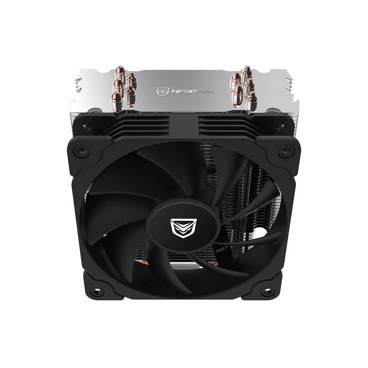Nfortec - VELA X Dissipatore per CPU con 5 heatpipes, ventola PWM da 120 mm, TDP 150 W, compatibile con LGA1700 e AM5, nero