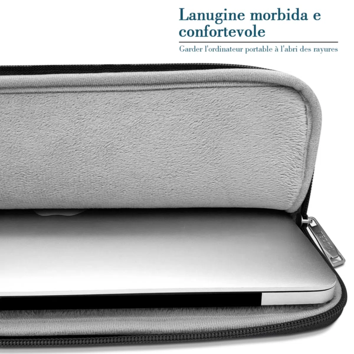 TECOOL Custodia pc 14 Pollici per Laptop, Notebook Porta Computer per 14" HP Pavilion Elitebook Lenovo Thinkpad Ideapad dell Acer ASUS Chromebook, MacBook Air 15 M4 M3 2025-2023 Borsa Portatile, Nero