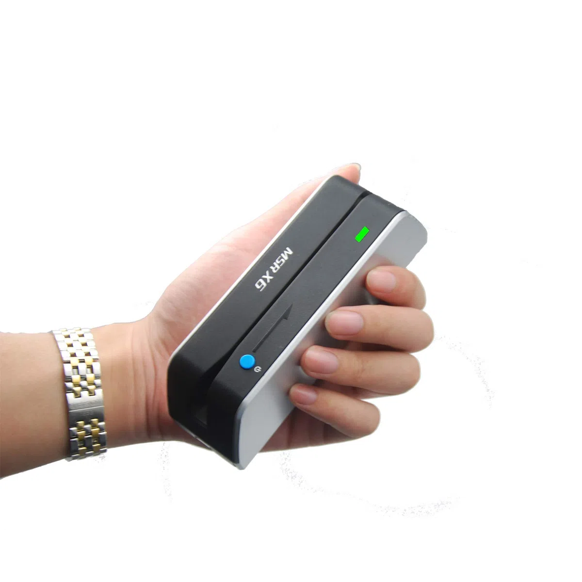 MSR X6 Lettore di schede VIP Bluetooth Swiper Writer Encoder Hico 3 tracce USB e Bluetooth