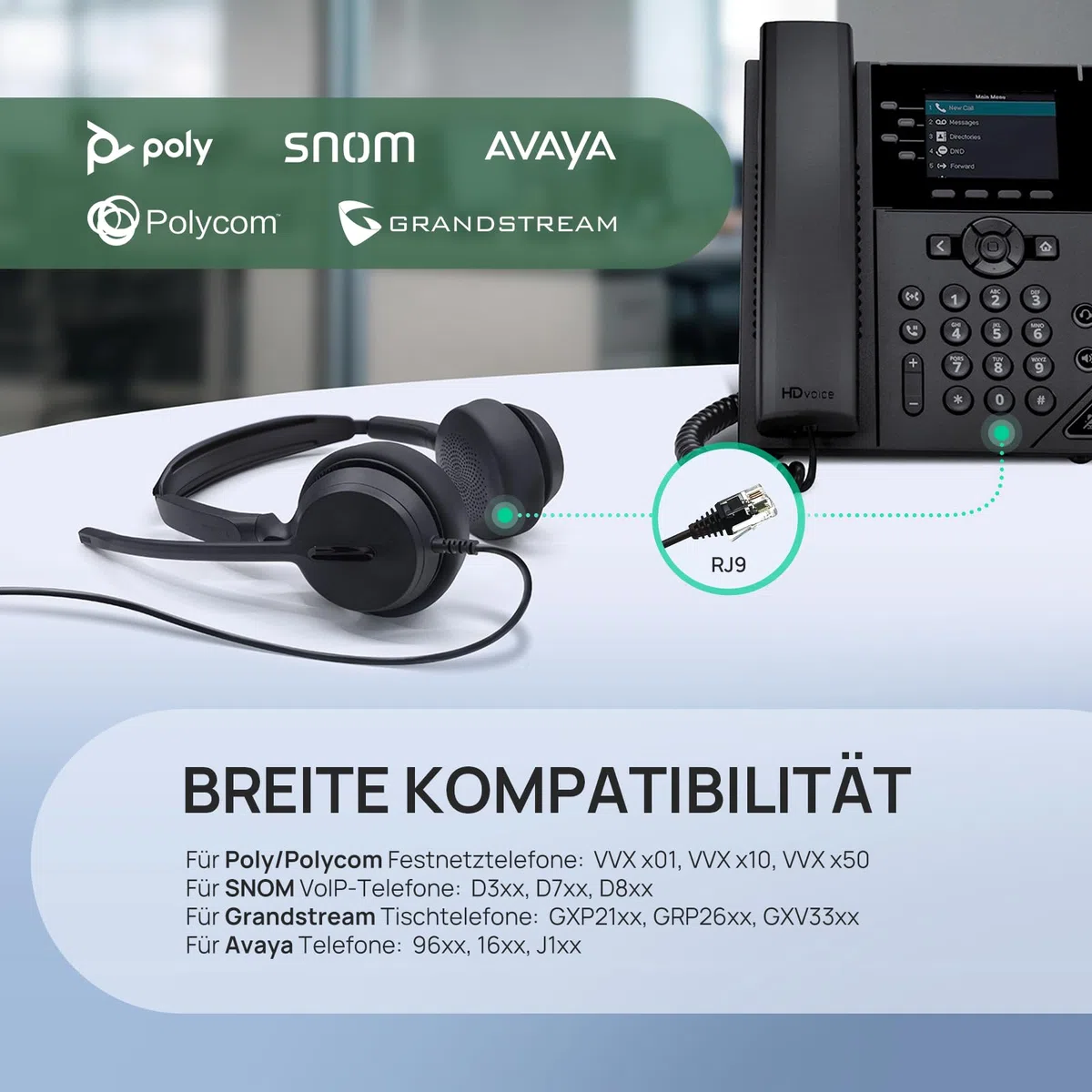 Yealink YHS36 E2 Mono Wired Headset