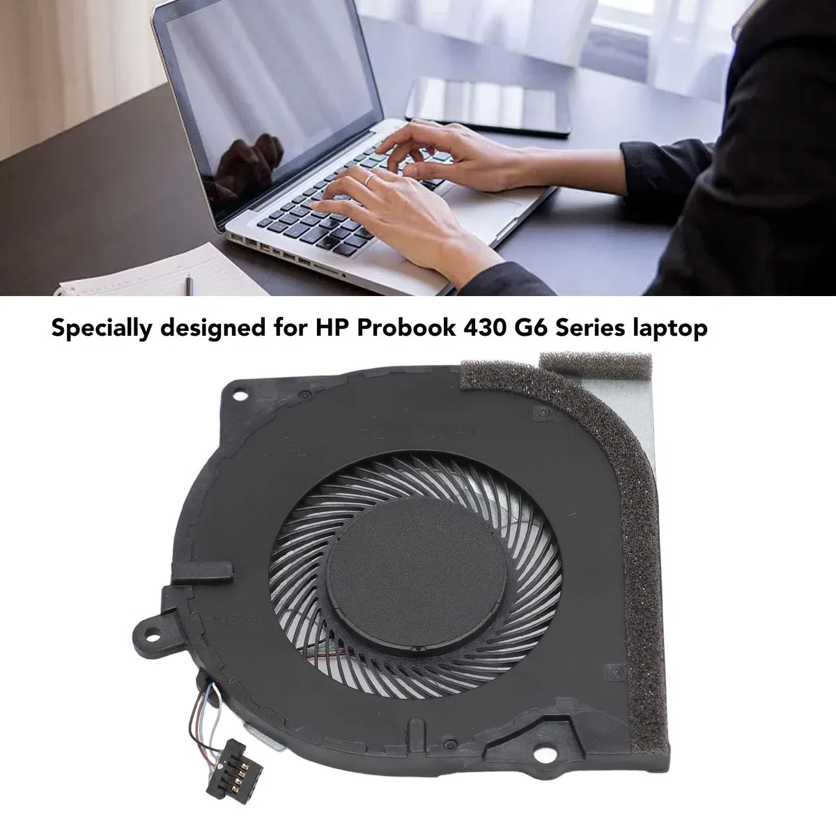 Ventola di Raffreddamento CPU per HP Probook 430 G6, Dissipatore Portatile a 4 Pin
