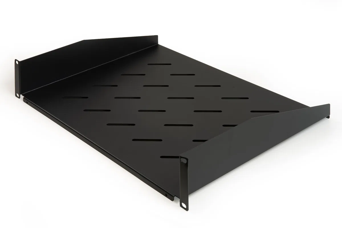 LINK LKRIP350N2U Ripiano per Armadio 19" 2U Profondità 350 mm, Nero