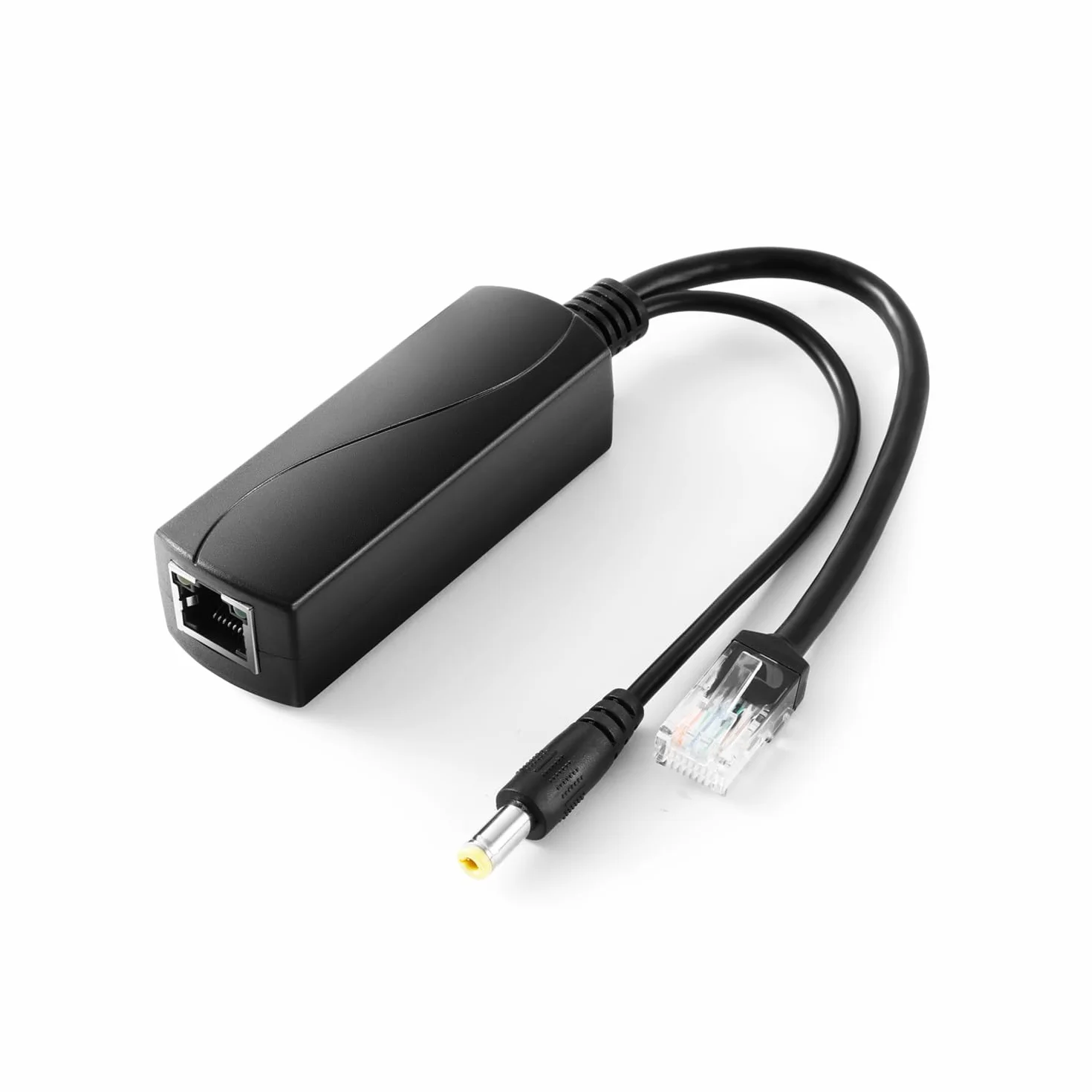 2.5G PoE Splitter 36W 12V/3A, Connettore DC 5.5 * 2.1mm, Conversione da PoE a Uscita DC 12V/3A, 2.5Gbps Ethernet conforme a IEEE802.3bt, plug and play (PS5712BG)