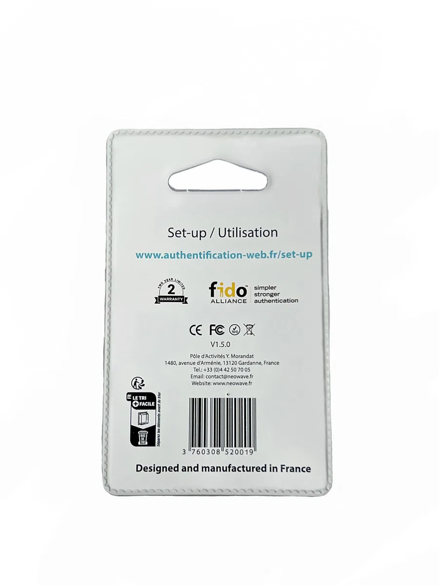 Winkeo-A FIDO2, chiavetta USB di sicurezza con autenticazione senza password e a due fattori