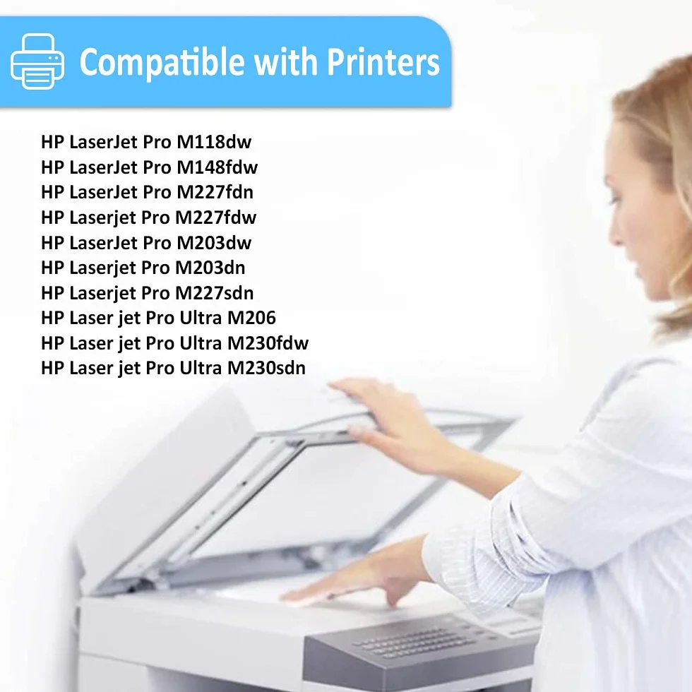 Compatibile Tamburo 32A CF232A Nero Sostituzione per HP Laserjet pro M118dw M203d M203dn M203dw M220 MFP M227fdn M227fdw M148fdw M148dw M148fdw Stampante（Tamburo 23000 Pagine）