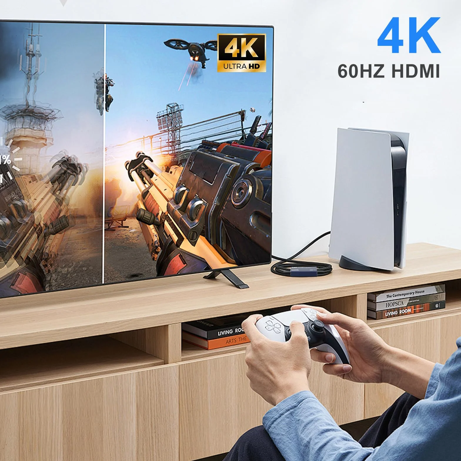 video Capture card HDMI a USB 3.0, 1080P 60Hz Audio 4K Loop-Out, Scheda di registrazione per PS4/PC/OBS/Fotocamera/Streaming/Insegnamento