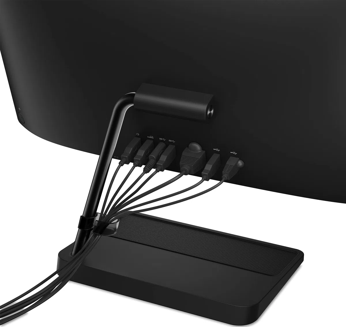 Lenovo IdeaCentre AIO 3 24ITL6 - Computer portatile 23.8'' FHD nero (Intel Core i5, RAM 8 GB, 1 TB HHDD+128 GB SSD,Intel Iris XE Graphics, Windows 10 Home), tastiera USB Calliope, AZERTY