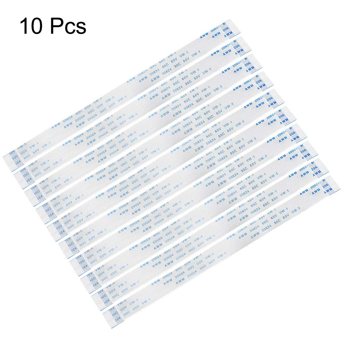 sourcing map Cavo piatto flessibile, 20 pin, passo 0,5 mm, 150 mm, FPC FFC, cavo a nastro flessibile per TV LCD, lettore DVD, computer portatile, 10 pezzi (tipo A)