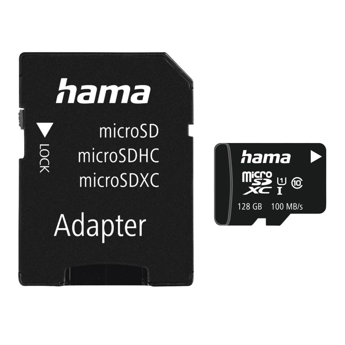 Hama Scheda MicroSDXC 128 GB, classe 10 (UHS-I, 80 MB/s, incluso adattatore SD per cellulare)