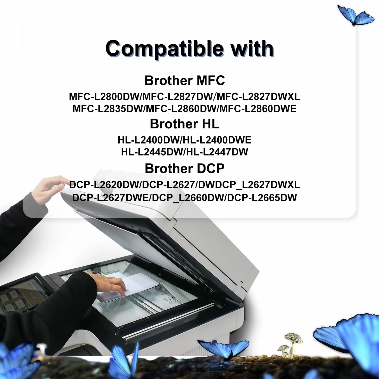 LOSMANN DR2510 Tamburo compatibile per Brother DR-2510 per Brother HL-L2400DW HL-L2445DW DCP-L2660DW DCP-2620DW DCP-L2627DWE MFC-L2800DW MFC-2835DW MFC-L2860DW MFC-L2827DWXL MFC-L2827DW MFC-L2827DWE