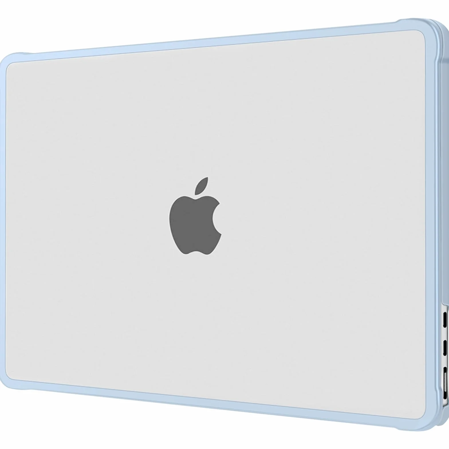 MOSISO Custodia Compatibile con MacBook Air 13 Cover M5 M4 M3 M2 2026 2025-2022 A3449 A3240 A3113 A2681,Rinforzato Anti-crepa Anti-impronte Case per MacBook Air 13,6'' display Liquid Retina, Celeste
