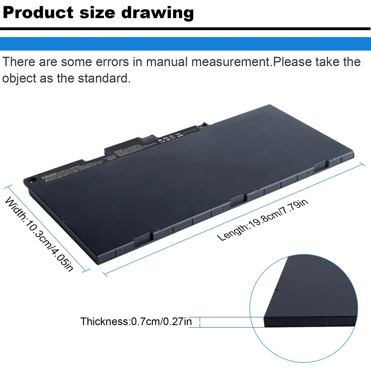 ASUNCELL CS03XL Batteria per PC portatile per HP Elitebook 745 G3 745 G4 755 G3 755 G4, 840 G3 840 G4 850 G3 850 G4 Series, ZBook 15u G3 Series, CS03XL, HSTNN-I33C-4, HSTNN-I33C-5, 11.4V-46Wh
