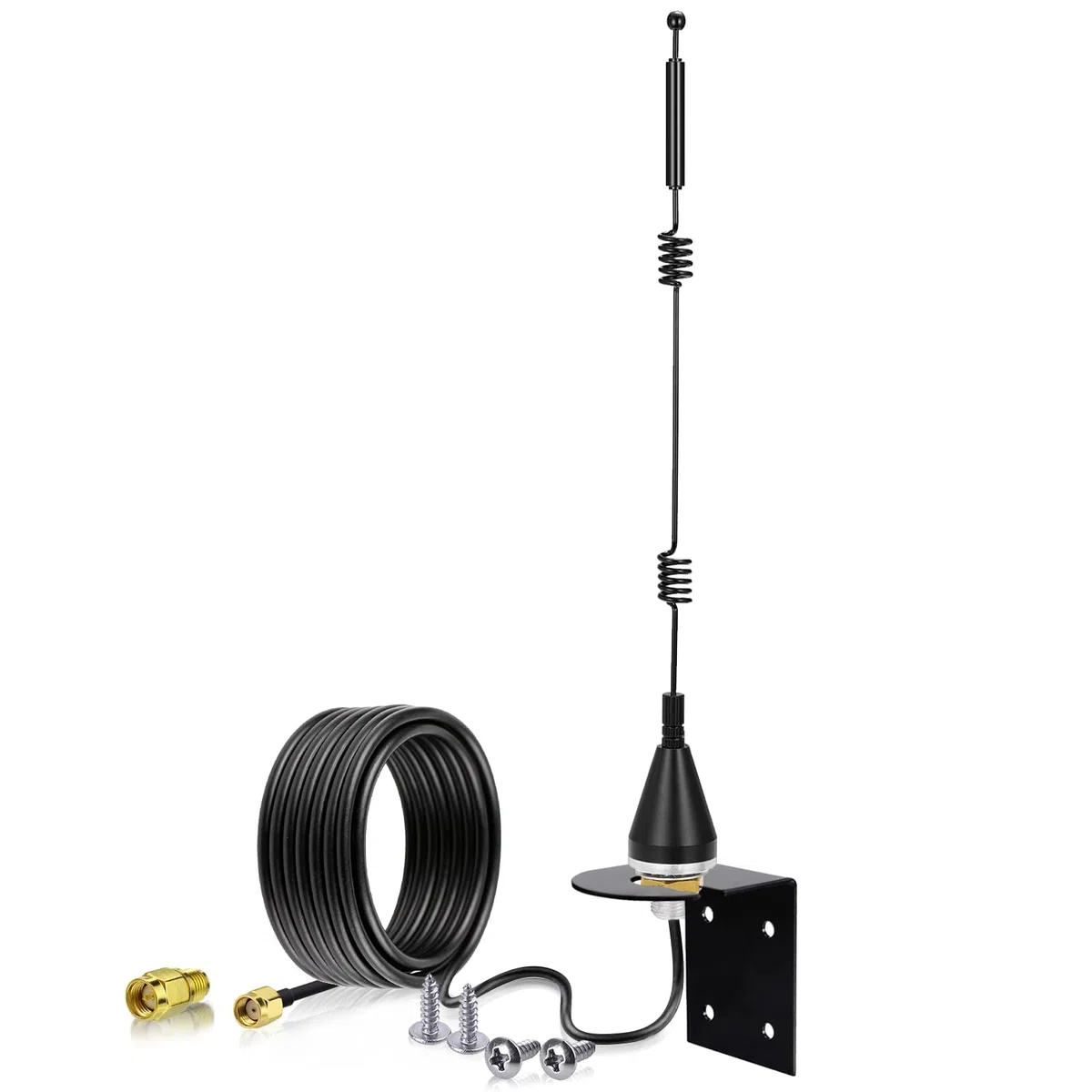 Bingfu Antenna WiFi Exterieur Bibanda 2,4 GHz 5,8 GHz 6dBi MIMO RP-SMA e SMA Omnidirezionale per Telecamera Wireless Esterno Router Amplificatore WiFi Videosorveglianza Scheda di Rete Monitor Energia