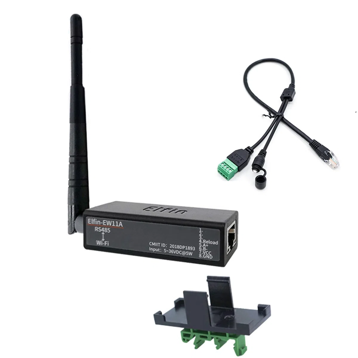 Jevina RS485 to WiFi Converter -EW11A-0 Modbus Protocol trasferimento dati via WiFi, supporto 802.11bgn