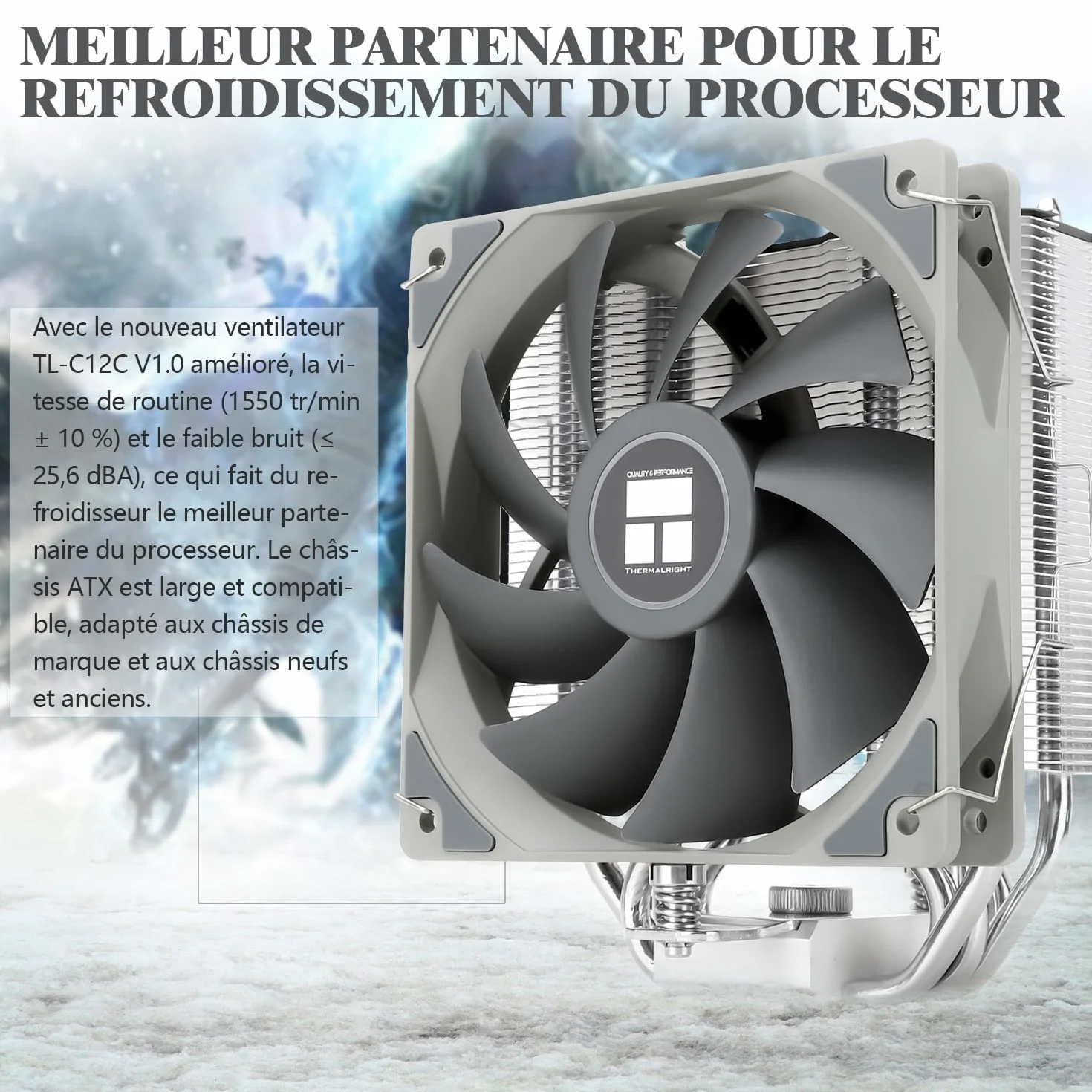 Thermalright Assassin King 120 SE CPU Air Cooler, 5 tubi di calore, tecnologia AGHP, ventola TL-C12C PWM, per AMD AM4/Intel 1150/1151/1155/1200/1700