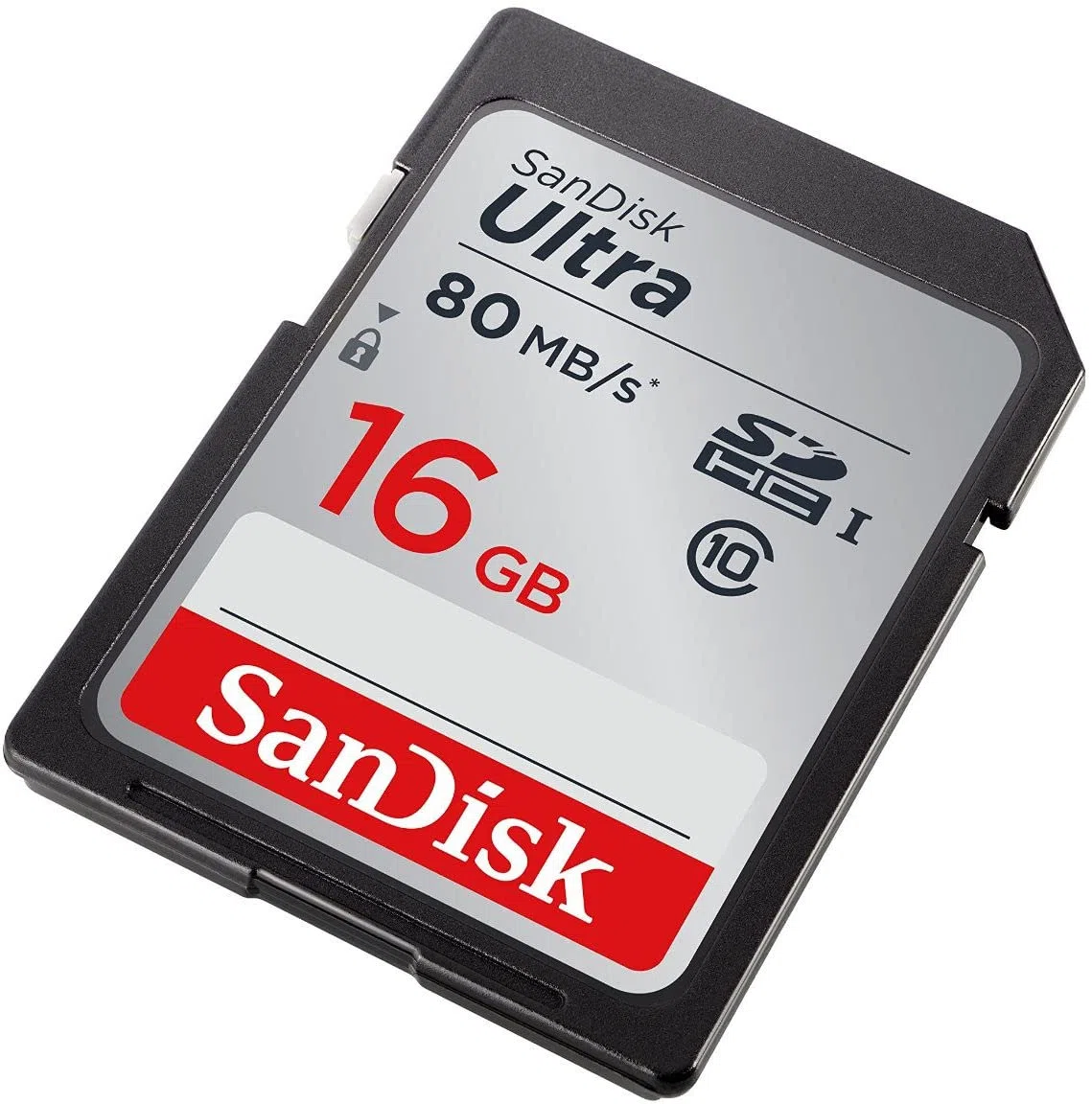 SanDisk Ultra Scheda di Memoria SDHC Traditional, Velocità fino a 80 MB/sec, 16 GB, Classe 10