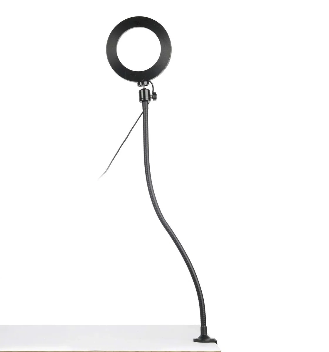Luce per webcam streaming, supporto per webcam con anello luminoso da 20 cm, kit di montaggio per Logitech Streamcam C920s C920 C922x C922 C930e C930 C925e C615 Brio, doppio