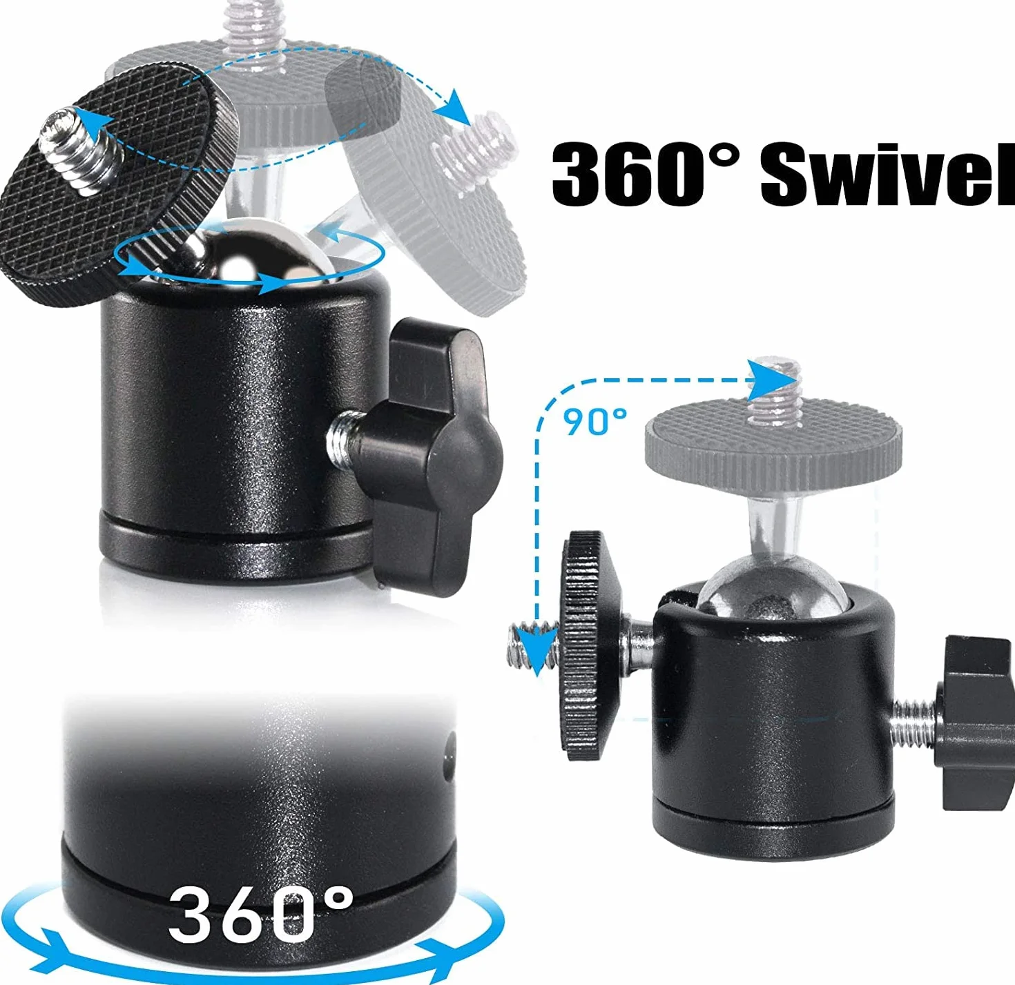 Supporto per webcam da scrivania compatibile con Logitech Brio C920 C922 C930 C925 C615 Streamcam webcams, compatibile con iPhone e Samsung telefoni cellulari