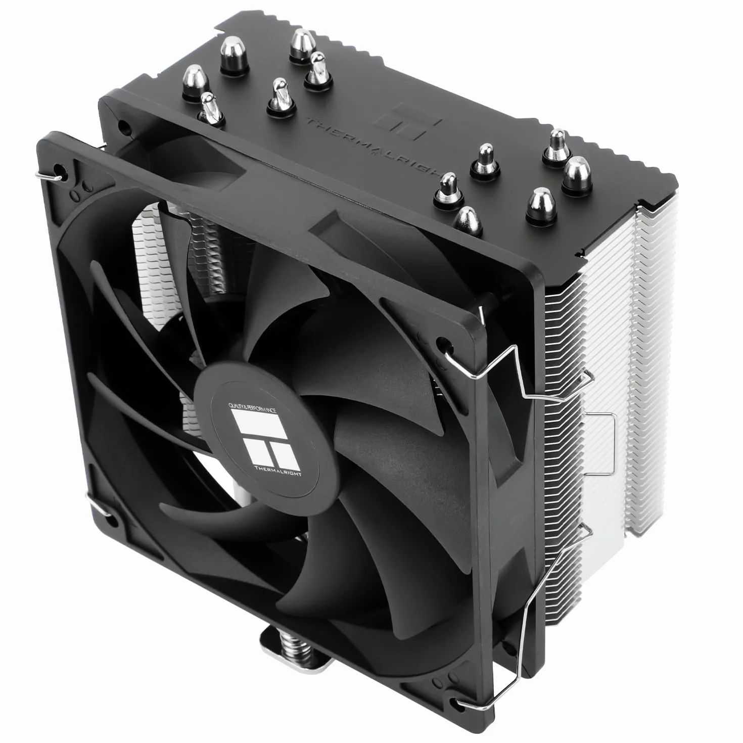 TR Burst Assassin 120 SE Raffreddatore CPU, altezza 148 mm, ventola PWM 120 mm con velocità 1550 RPM, 6 tubi di calore, per Intel 1700/1851/1150/1151/1200, AM4/AM5, raffreddamento PC, nero (BA120SE)