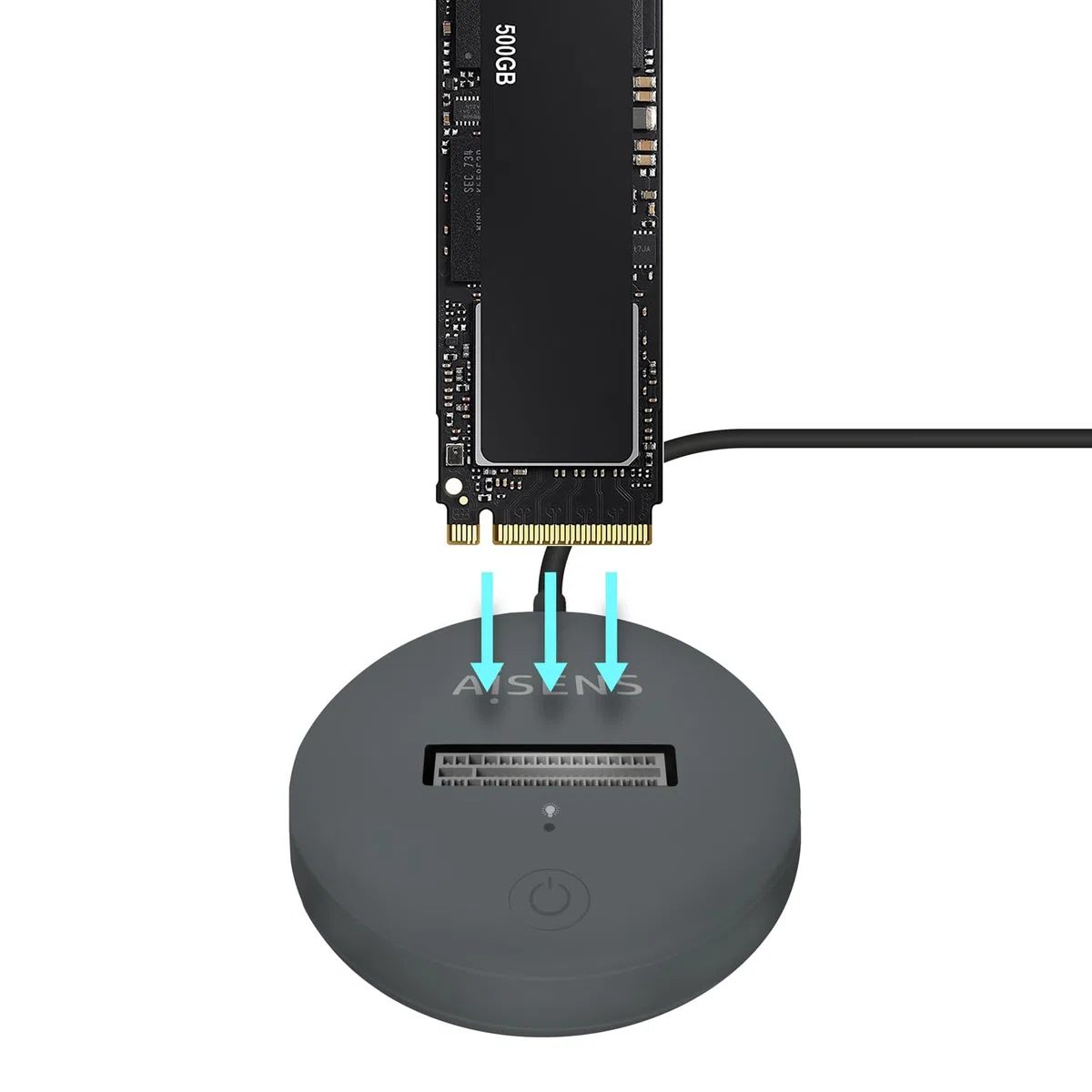 AISENS - ASUC-M2D014-GR - USB-C Dock M.2 (NGFF) Asuc-M2D014-Gr SATA/NVMe A USB3.1 Gen2, Grigio