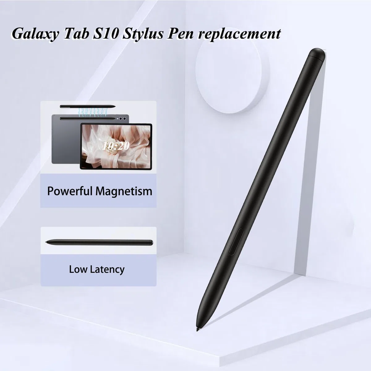 Galaxy Tab S10 S Pen Ricambio (NoBluetooth) per Samsung Galaxy Tab S10/Tab S10+/Tab S10 Plus/Tab S10 Ultra/Tab S10 Lite Stylus Pen con punta / pennino gratuito, nero