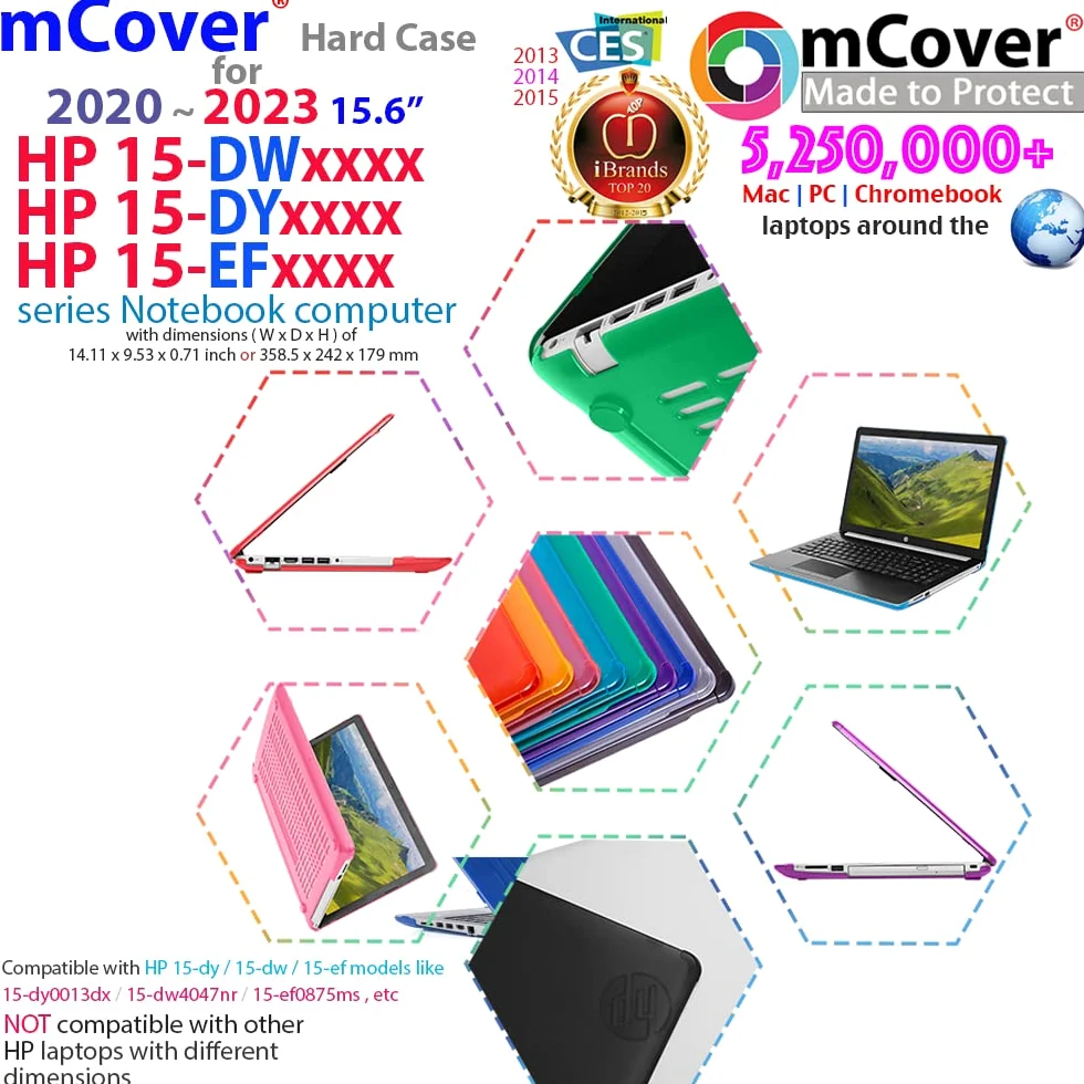 mCover rigida per notebook HP 15s-fqXXXX / 15s-eqXXXX / 15-dyXXXX /15-efXXXX serie 15,6" colore: rosa