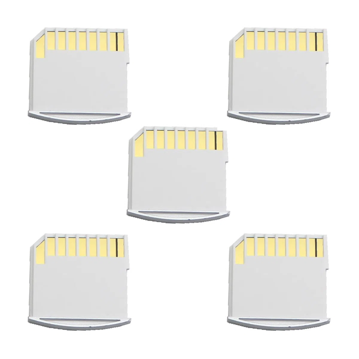 chenyang Micro SD TF to SD Card Kit Mini Adaptor for Extra Storage Mac Air/Pro/Retina White