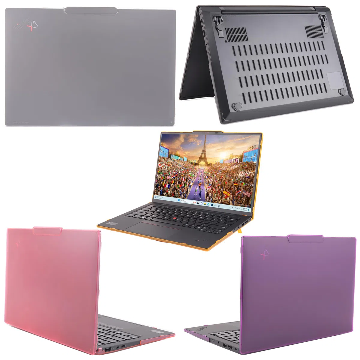 mCover Custodia rigida compatibile solo per notebook Lenovo ThinkPad X1 Carbon Gen 12/13 da 14" 2024-2025 (con cerniera a 180 gradi, non compatibile con altri modelli Lenovo) - Trasparente