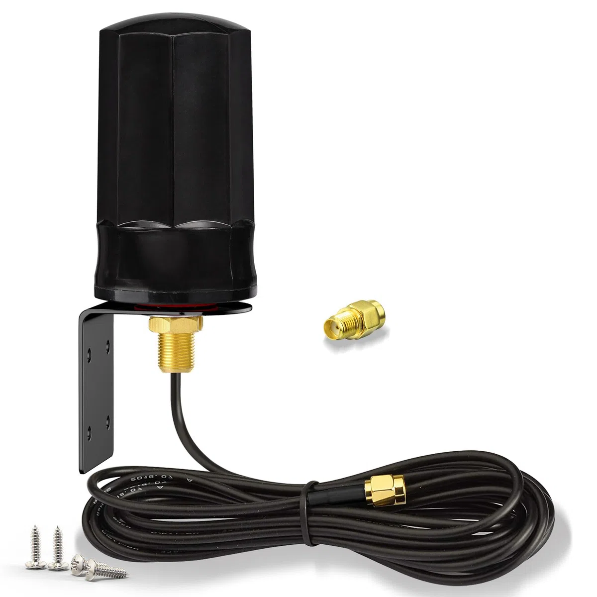 Bingfu Antenna 4G LTE Esterna 7 dBi SMA Maschio Supporto a Parete Imperméable per Iliad TIM WindTre Vodafone 4G LTE Router Gateway Modem Fotocamera da Caccia Fotocamera Trappola per Animali
