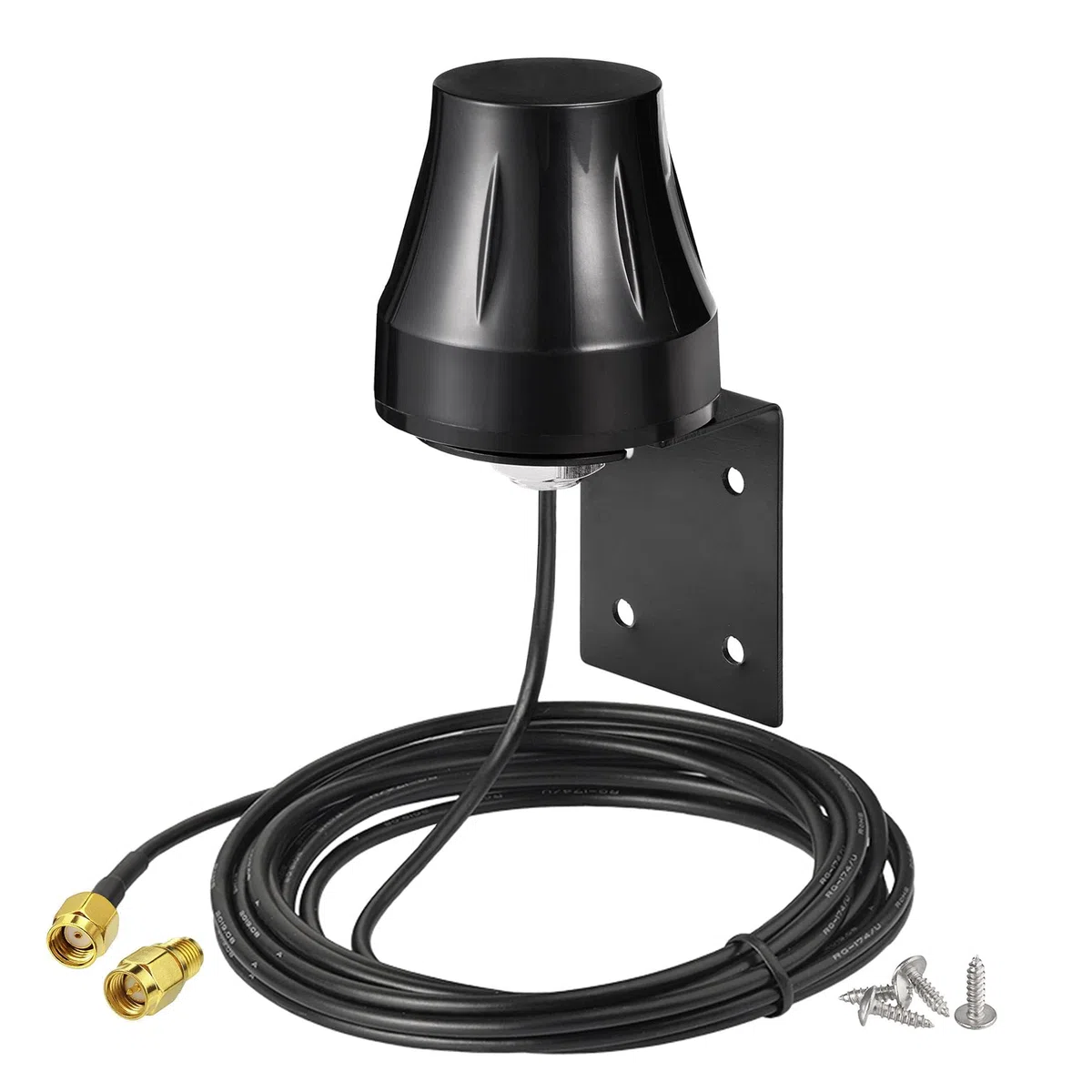 Bingfu Antenna WiFi Exterieur Bibanda 2,4 GHz 5,8 GHz 6dBi MIMO RP-SMA e SMA Omnidirezionale per Telecamera Wireless Esterno Router Amplificatore WiFi Videosorveglianza Scheda di Rete Monitor Energia
