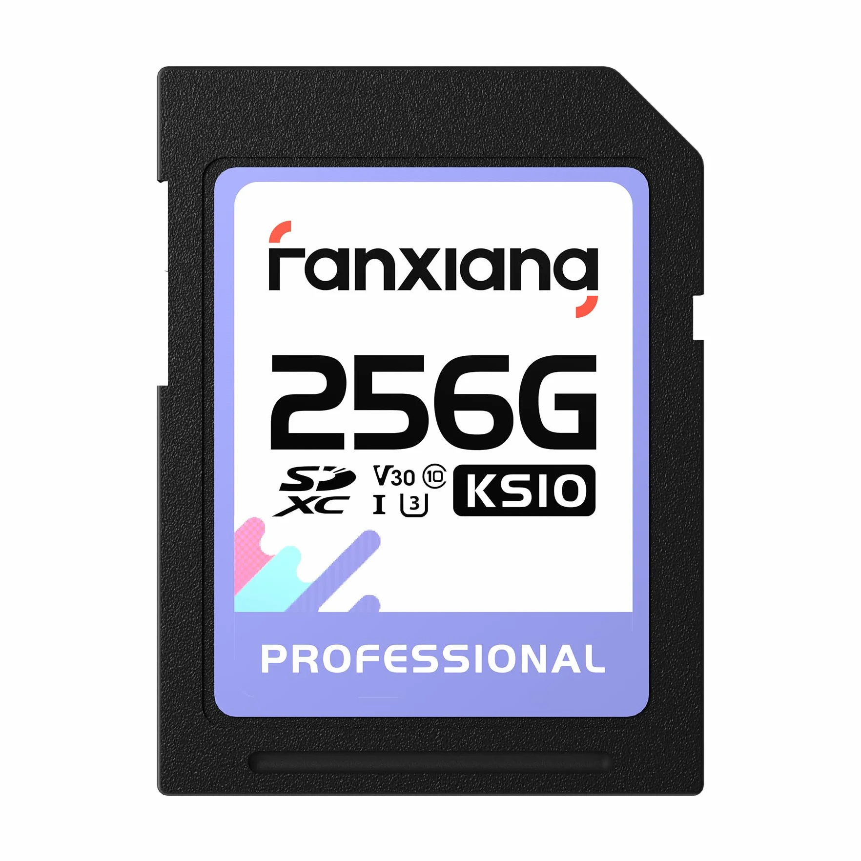 fanxiang Scheda sd 256GB - Scheda di Memoria SDXC UHS-I fino a 95MB/s in Lettura - Class 10, U3, V30 - SD Card Registrare e Riprodurre video in 4K per Fotografi Professionisti, Videografi - KS10