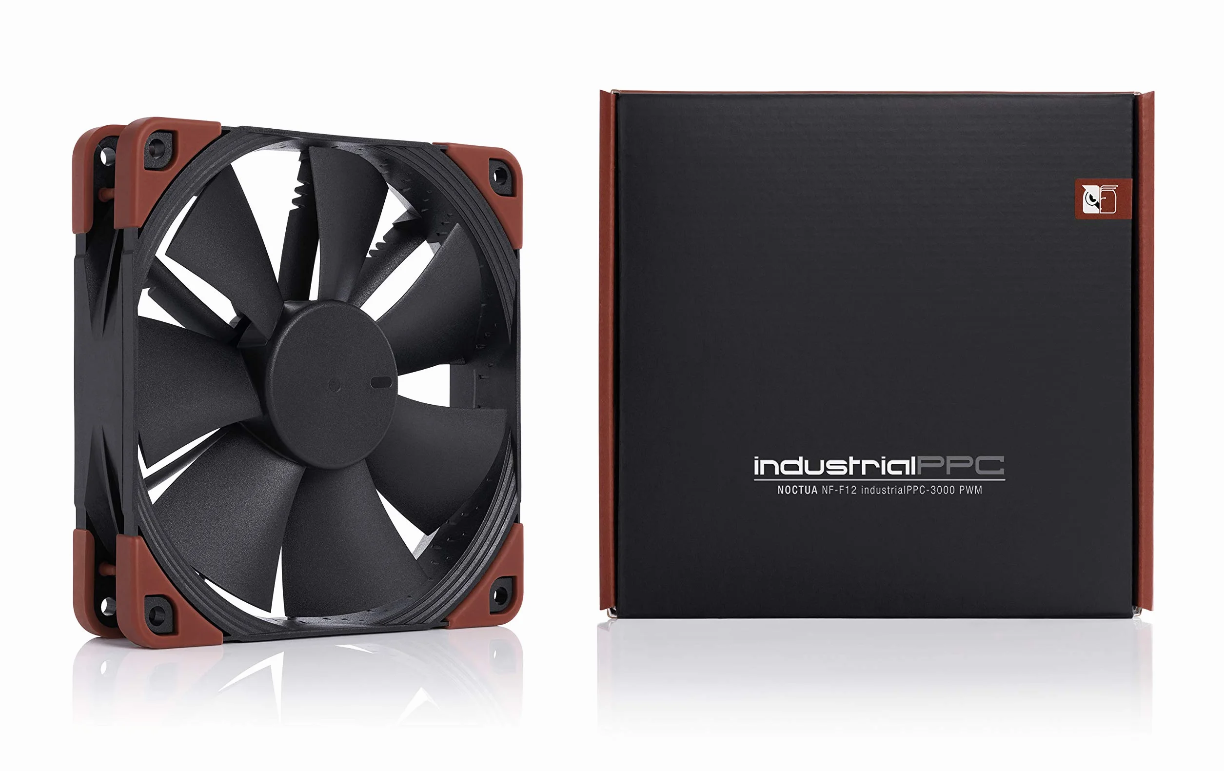 Noctua NF-F12 iPPC-3000 PWM Ventola per Applicazioni Gravose, 4-Pin, 3000 RPM (120 mm, Nero)