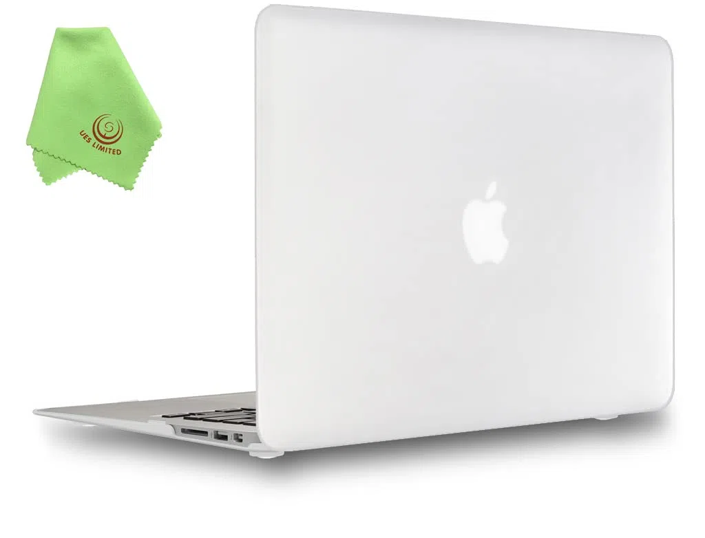 UESWILL UES01F11A1-04n - Cover rigida liscia opaca compatibile con MacBook Air 11" modello A1370/A1465 con panno in microfibra trasparente