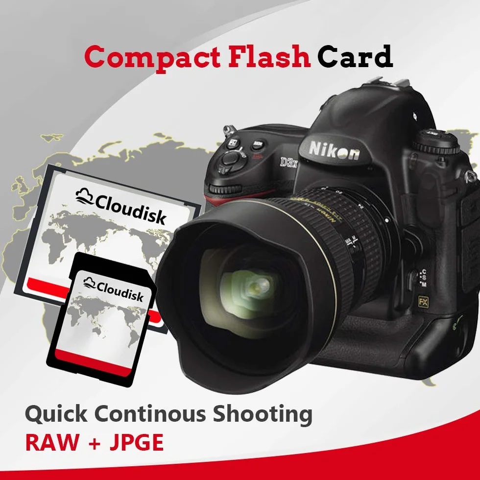 Compact Flash Card 8GB CF 2.0 Card Prestazioni per fotocamera DSLR, fotocamera digitale vintage e attrezzature industriali (8GB CompactFlash)