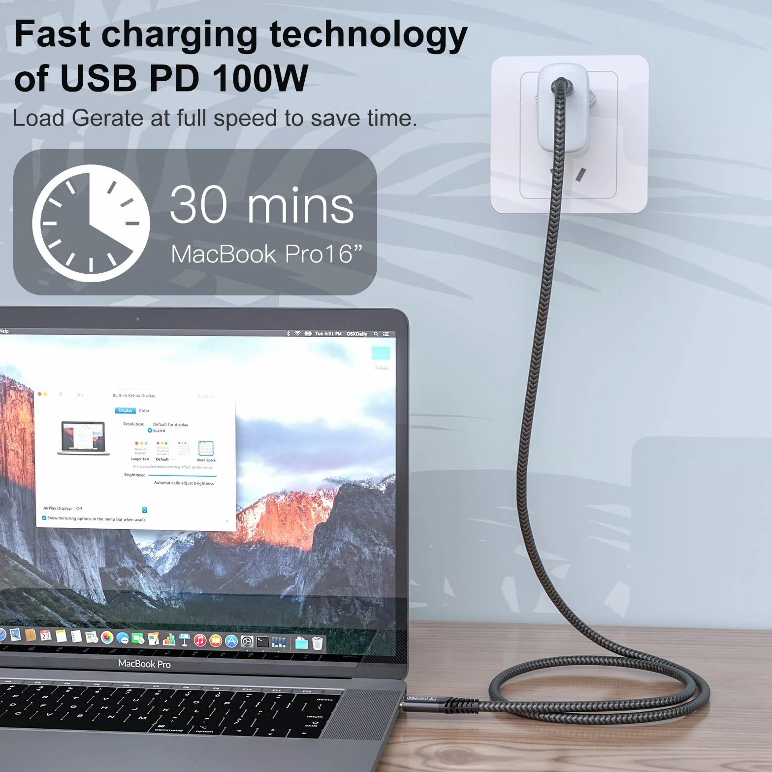 CAKOBLE Cavo 20 Gbps USB Type-C 3.2 Gen2, 100W 20V/5A Ricarica Rapida, Trasmissione Video 4K @ 60Hz Per Tablet, Hub, Telefoni Cellulari, Dispositivi USB C 2M
