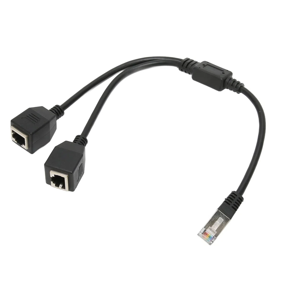 Zunate Cavo sdoppiatore Ethernet Adattatore di Rete RJ45, Cat5 RJ45 Adattatore per Cavo Internet da 1 Maschio a 2 Femmine per Router di Computer, Scatola di Rete, Modem a Fibra Ottica