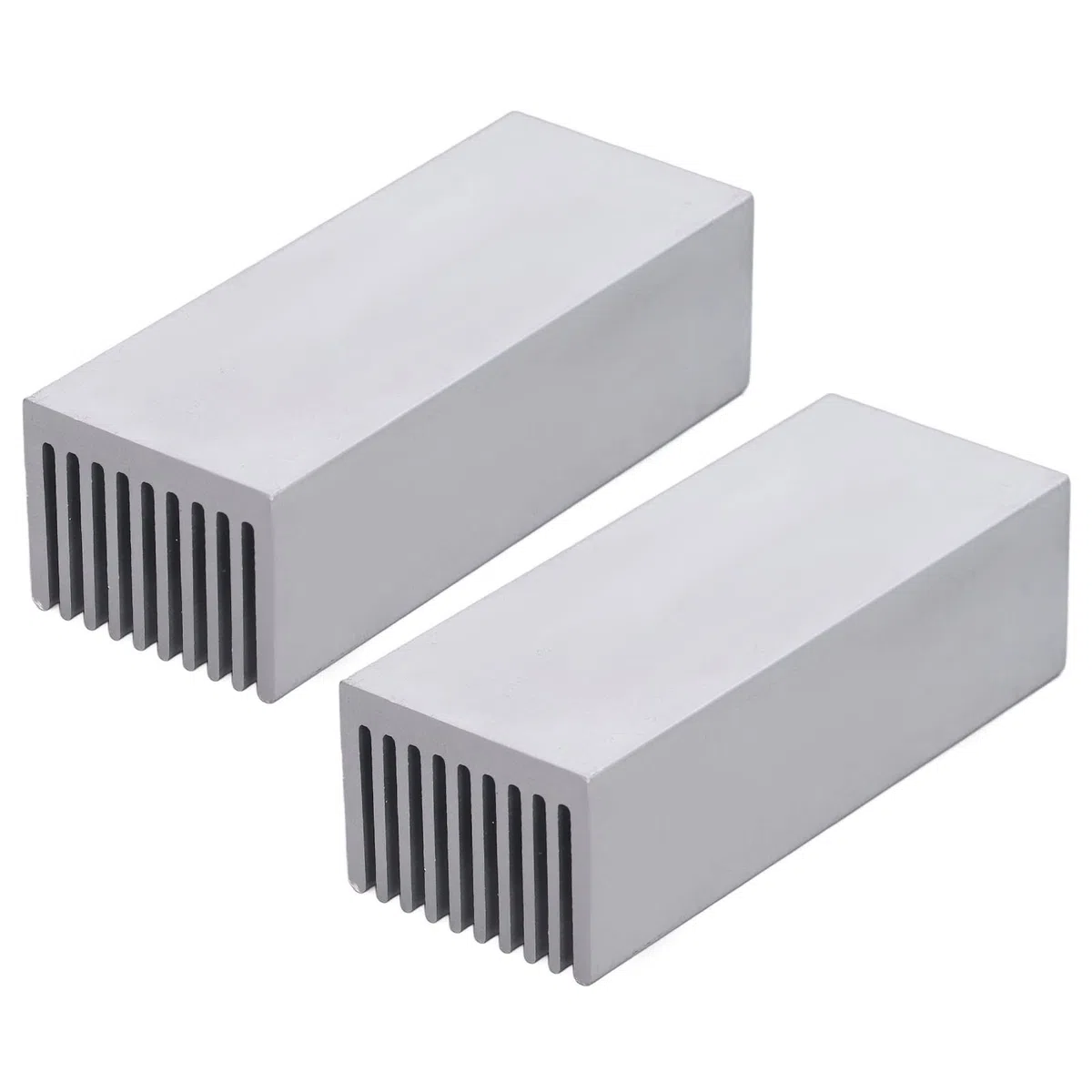 2 Pezzi Dissipatore Di Calore in Alluminio, 100x40x30mm Alta Efficienza Resistente Alla Corrosione Dissipatore Elettronico Radiatore Per Chip Elettronico Per Scheda Di(senza Adesivo)