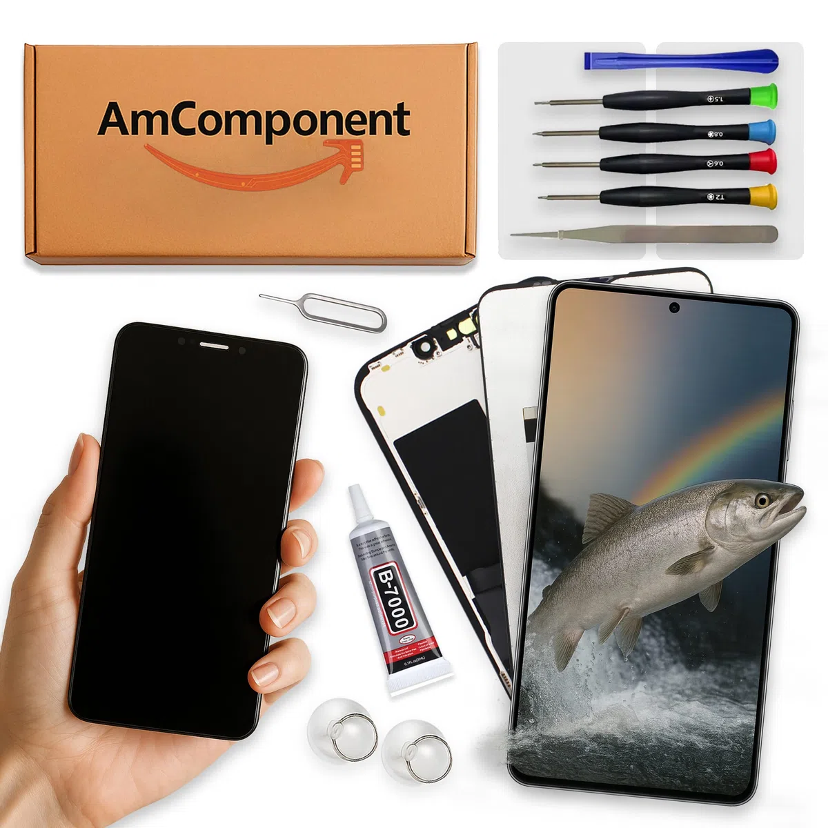 display di ricambio per XIAOMI REDMI 12 23053RN0 2A 2Y 2I 2L 23077R ABDC 4BI 8DY - schermo LCD touch vetro | Componente di ricambio con luminosità intensa e risposta al tocco reattiva