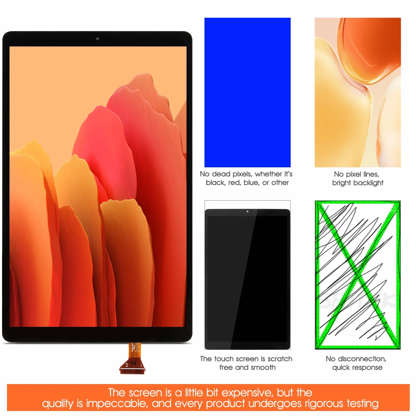 Display LCD per Samsung Galaxy Tab A 2019 LCD Schermo per Samsung Tab A 2019 SM- T510 SM-T515 10,1" LCD Screen Digitizer Touch Screen Pannello in Vetro Completo Assembly con Riparazione, Nero