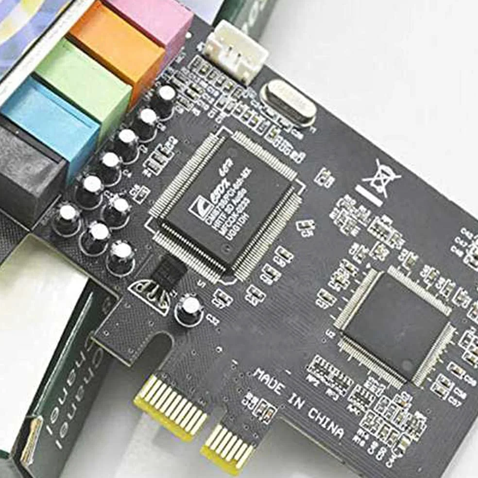 Scheda audio interna 5.1 per supporto a basso profilo, PCI-E stereo 3D, scheda audio PCI 32/64 Chip CMI8738