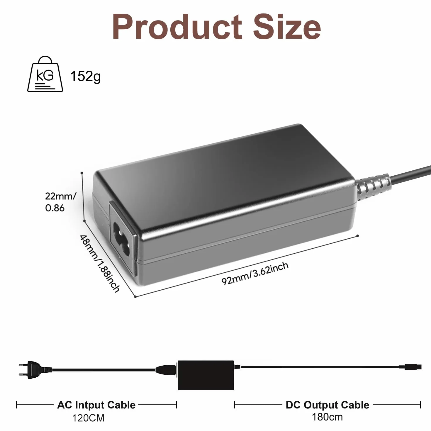 TAIFU 48V Alimentatore Caricatore per Ubiquiti Networks UniFi US-8-60W USW-Ultra-60W Switch Ethernet Gigabit PoE gestito a 8 Porte da 60W UI.com US8-60W US860W US-860W Alimentazione Caricabatterie